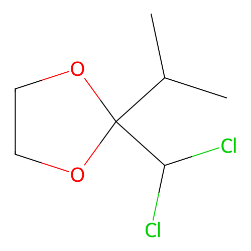 2-(Dichloromethyl)-2-(methylethyl)-1,3-dioxolane structure