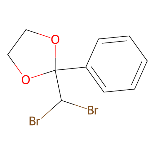 1,3-Dioxolane, 2-(dibromomethyl)-2-phenyl- structure