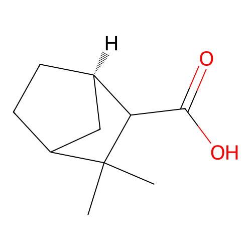 (1R-endo)-3,3-Dimethylbicyclo(2.2.1)heptane-2-carboxylic acid structure