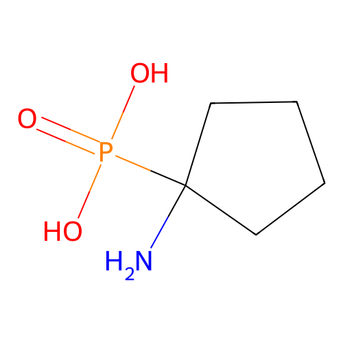 alpha-Aminocyclopentylphosphonic acid structure