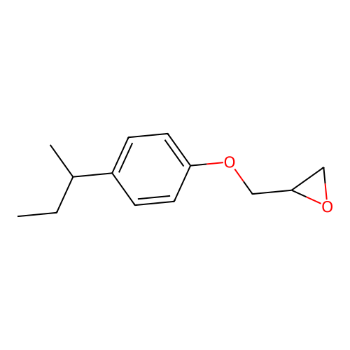 p-Sec-butylphenyl 2,3-epoxypropyl ether structure