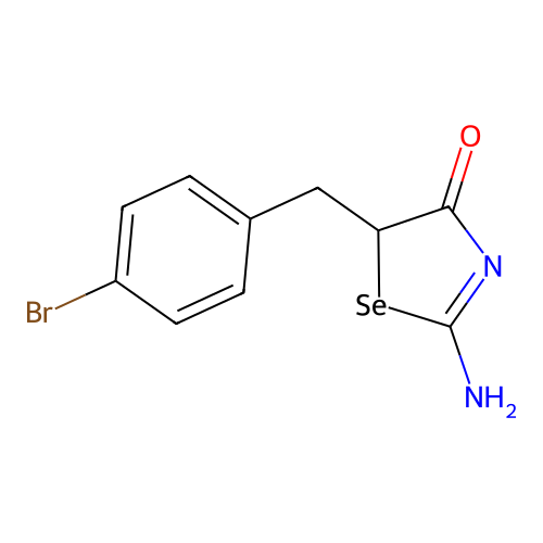 5-(4-Bromobenzyl)-2-imino-1,3-selenazolidin-4-one structure