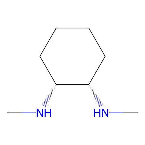 rac-(1R,2S)-N1,N2-dimethylcyclohexane-1,2-diamine structure