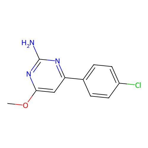 4-(4-Chlorophenyl)-6-methoxy-2-pyrimidinamine structure