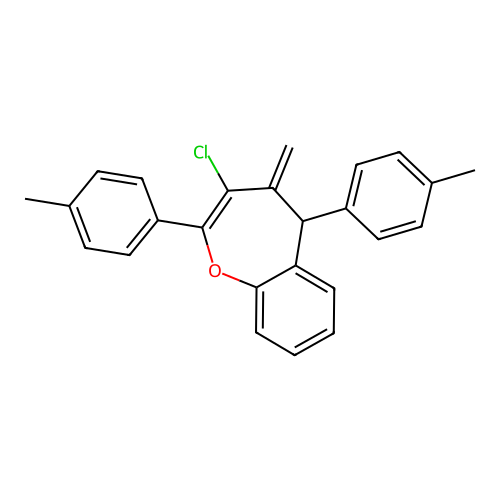 3-Chloro-4-methylidene-2,5-bis(4-methylphenyl)-4,5-dihydro-1-benzoxepine structure