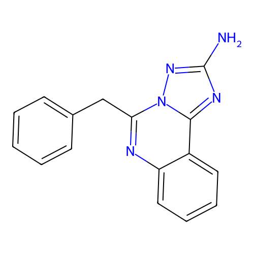 5-Benzyl[1,2,4]triazolo[1,5-c]quinazolin-2-amine structure