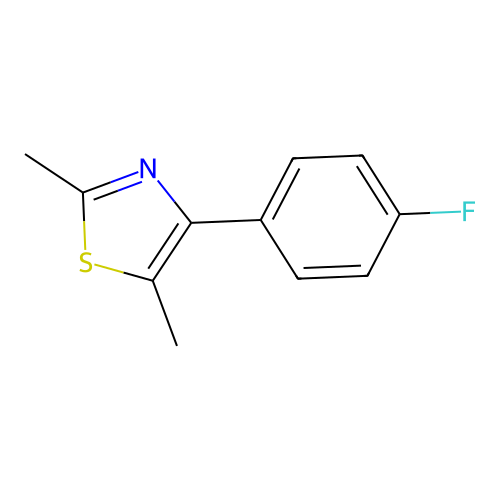 4-(4-Fluorophenyl)-2,5-dimethylthiazole structure