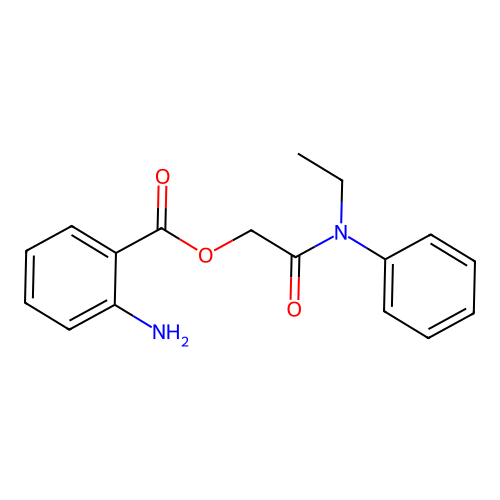 2-[Ethyl(phenyl)amino]-2-oxoethyl 2-aminobenzoate structure