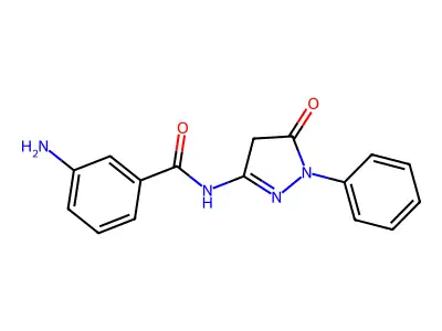 3-Amino-N-(5-oxo-1-phenyl-4,5-dihydro-1H-pyrazol-3-yl)benzamide structure