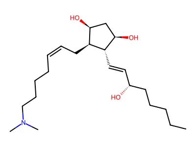 PGE2alpha dimethyl amine structure