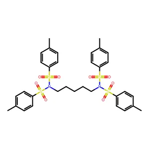 N-(5-(Bis(4-methylphenyl)sulfonylamino)pentyl)-4-methyl-N-(4-methylphenyl)sulfonyl-benzenesulfonamide structure