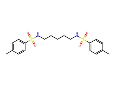 N,N'-pentane-1,5-diylbis(4-methylbenzenesulfonamide) structure