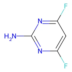 2-Amino-4,6-difluoropyrimidine structure