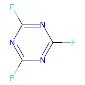 三聚氟氰 structure