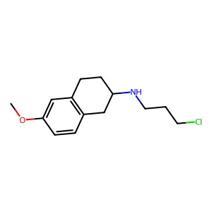 2-Naphthylamine, 1,2,3,4-tetrahydro-N-(3-chloropropyl)-6-methoxy- structure