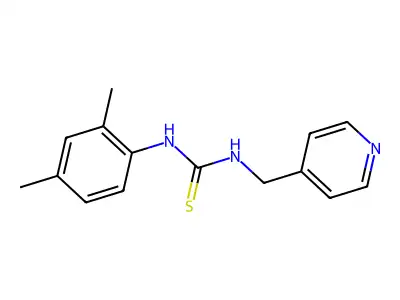 1-(2,4-Dimethylphenyl)-3-(pyridin-4-ylmethyl)thiourea structure