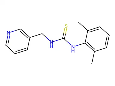 1-(2,6-Dimethylphenyl)-3-(pyridin-3-ylmethyl)thiourea structure