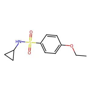 N-cyclopropyl-4-ethoxybenzenesulfonamide structure