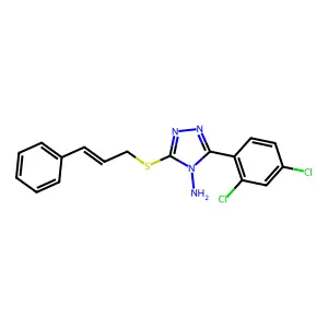 3-(Cinnamylthio)-5-(2,4-dichlorophenyl)-4H-1,2,4-triazol-4-amine structure