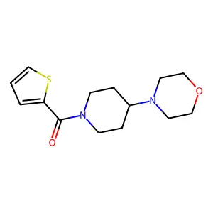 4-[1-(2-Thienylcarbonyl)-4-piperidinyl]morpholine structure