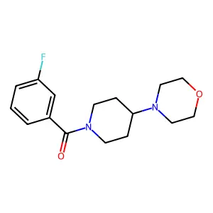 (3-Fluorophenyl)-(4-morpholin-4-ylpiperidin-1-yl)methanone structure