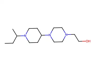 2-{4-[1-(Butan-2-yl)piperidin-4-yl]piperazin-1-yl}ethanol structure