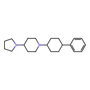 1-(4-Phenylcyclohexyl)-4-pyrrolidin-1-ylpiperidine structure