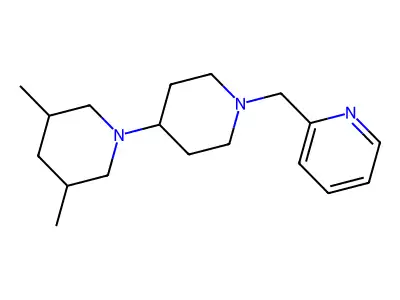 3,5-Dimethyl-1'-(pyridin-2-ylmethyl)-1,4'-bipiperidine structure
