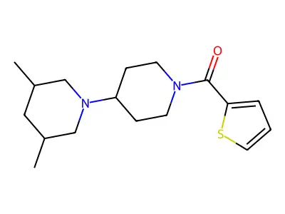 [4-(3,5-Dimethylpiperidin-1-yl)piperidin-1-yl]-thiophen-2-ylmethanone structure