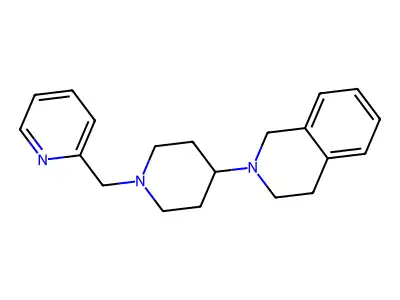 2-[1-(pyridin-2-ylmethyl)piperidin-4-yl]-3,4-dihydro-1H-isoquinoline structure