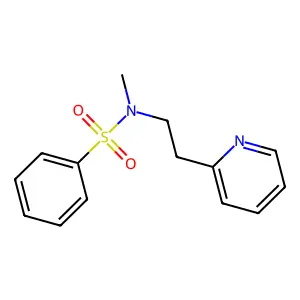 N-methyl-N-(2-pyridin-2-ylethyl)benzenesulfonamide structure