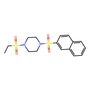1-(Ethylsulfonyl)-4-(2-naphthylsulfonyl)piperazine structure