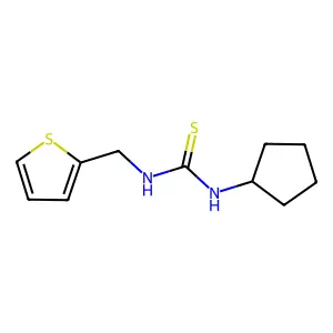 1-Cyclopentyl-3-(thiophen-2-ylmethyl)thiourea structure
