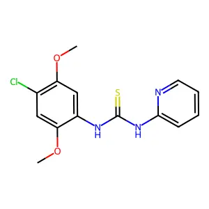 1-(4-Chloro-2,5-dimethoxyphenyl)-3-pyridin-2-ylthiourea structure