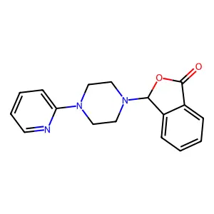 3-[4-(pyridin-2-yl)piperazin-1-yl]-2-benzofuran-1(3H)-one structure