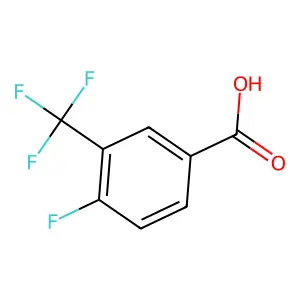 4-氟-3-(三氟甲基)苯甲酸 structure