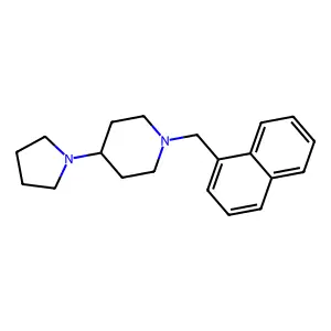 1-(Naphthalen-1-ylmethyl)-4-(pyrrolidin-1-yl)piperidine structure