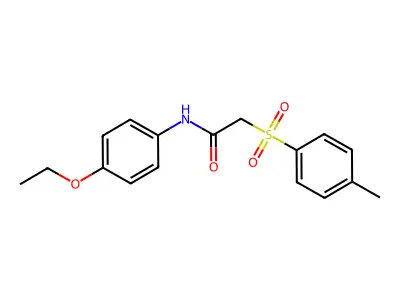 N-(4-ethoxyphenyl)-2-[(4-methylphenyl)sulfonyl]acetamide structure