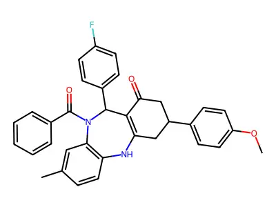 C34H29FN2O3 structure