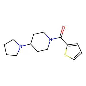 (4-Pyrrolidin-1-ylpiperidin-1-yl)-thiophen-2-ylmethanone structure