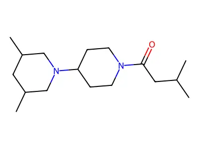 1-[4-(3,5-Dimethylpiperidin-1-yl)piperidin-1-yl]-3-methylbutan-1-one structure