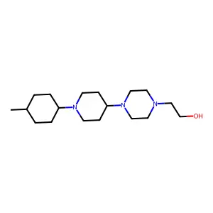 2-[4-[1-(4-Methylcyclohexyl)piperidin-4-yl]piperazin-1-yl]ethanol structure