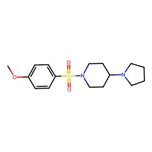 1-[(4-Methoxyphenyl)sulfonyl]-4-(pyrrolidin-1-yl)piperidine structure