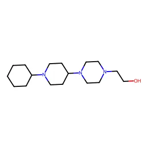 2-[4-(1-Cyclohexylpiperidin-4-yl)piperazin-1-yl]ethanol structure