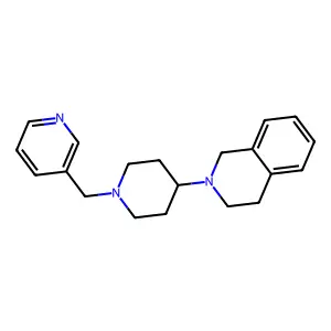 2-[1-(pyridin-3-ylmethyl)piperidin-4-yl]-3,4-dihydro-1H-isoquinoline structure