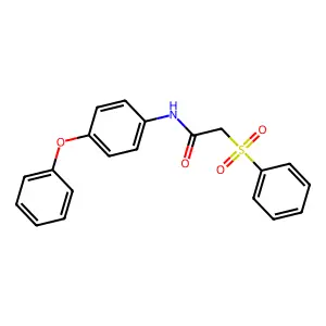 N-(4-phenoxyphenyl)-2-(phenylsulfonyl)acetamide structure