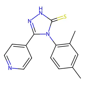 4-(2,4-dimethylphenyl)-5-(pyridin-4-yl)-4H-1,2,4-triazole-3-thiol structure
