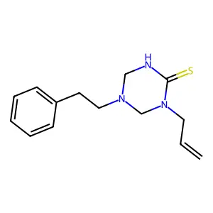 1-Allyl-5-phenethyl-1,3,5-triazinane-2-thione structure