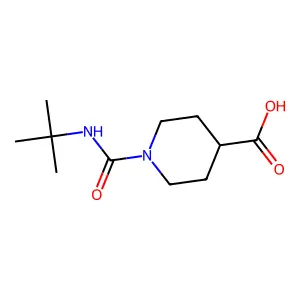 1-(Tert-butylcarbamoyl)piperidine-4-carboxylic acid structure