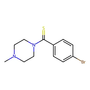 (4-Bromophenyl)(4-methylpiperazin-1-yl)methanethione structure